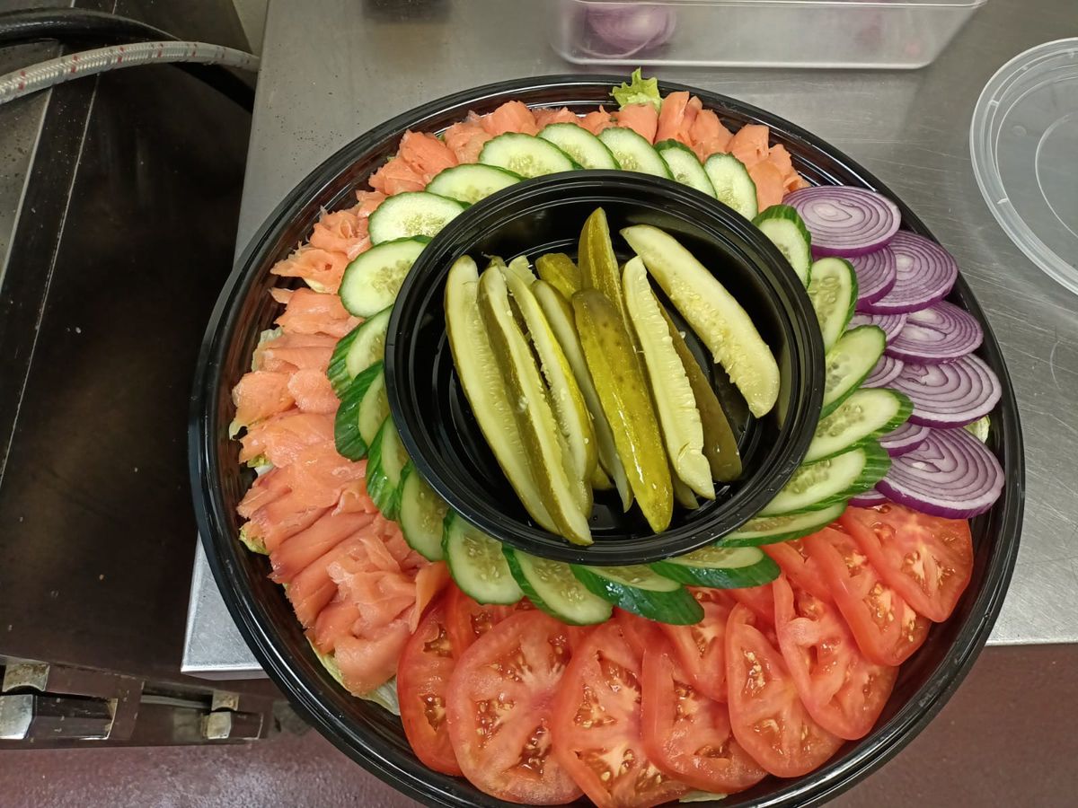 Nova lox catering platter