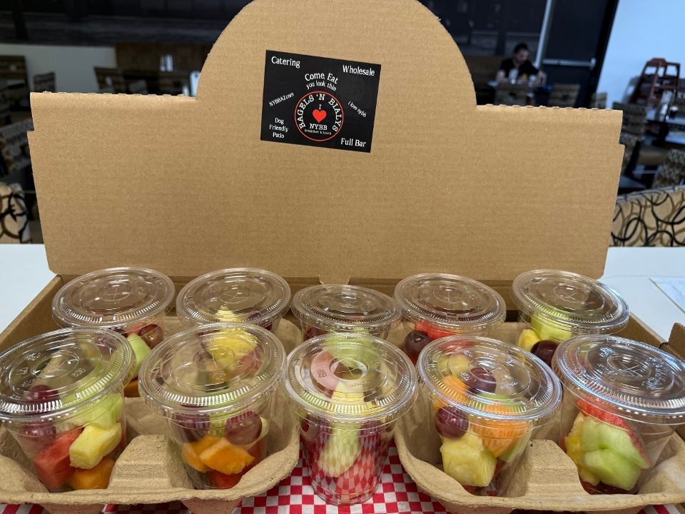 Box of individual fruit cups