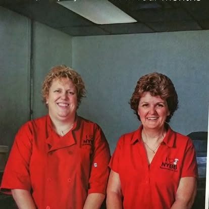 Shelley and Ruth Leatherman in red NYBB chef coats