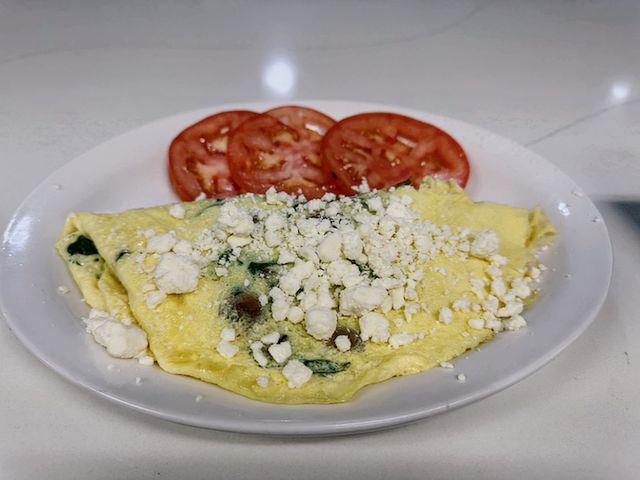 Spinach Feta Omelette